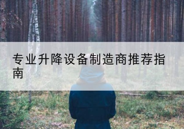 潜山电动剪叉升降平台厂家-专业升降设备制造商推荐指南